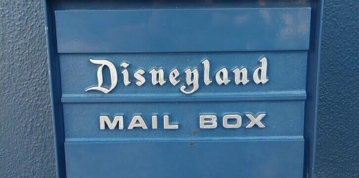 blue mailbox in Tomorrowland